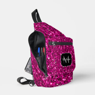 Sac À Bandoulière Monogramme personnalisé faux paillettes scintillan