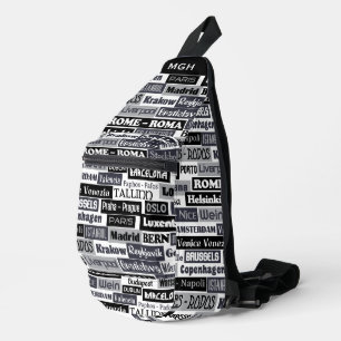 Sac À Bandoulière Monogramme personnalisé Voyageur européen