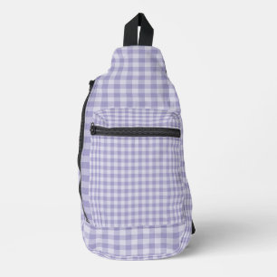 Sac À Bandoulière Motif à carreaux violets