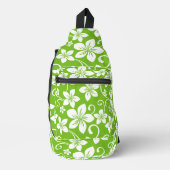 SAC À BANDOULIÈRE MOTIF BLUE HAWAII À LIME (Recto)