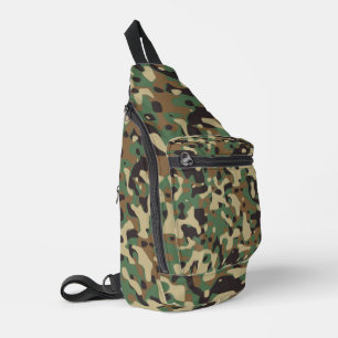 Sac À Bandoulière Motif de camouflage militaire numérique pour les z
