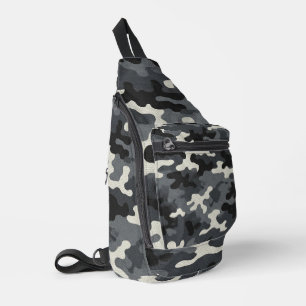 Sac À Bandoulière Motif de camouflage militaire urbain