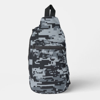 Sac À Bandoulière Motif de camouflage numérique orbital militaire