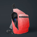 Sac À Bandoulière Motif de maillage géométrique dégradé rouge<br><div class="desc">Sac imprimé en motif de maillage géométrique dégradé rouge. Sacoche d'accessoires de mode cool pour tous. Maille géométrique Triangle rouge avec dégradé foncé clair à orange foncé.</div>