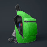 Sac À Bandoulière Motif de maillage géométrique dégradé vert clair<br><div class="desc">Motif en maille géométrique à dégradé vert clair Sac imprimé. Sacoche d'accessoires de mode cool pour tous. Maille géométrique triangulaire avec dégradé vert clair à foncé clair.</div>