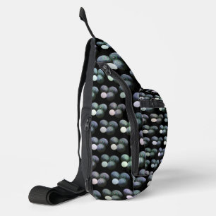 Sac À Bandoulière Motif De Pelouse Verte Et Noire,