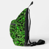 Sac À Bandoulière Motif de triangle noir vert (Droite)