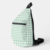 Sac À Bandoulière Motif diamant Green White Checker (Coin droit)