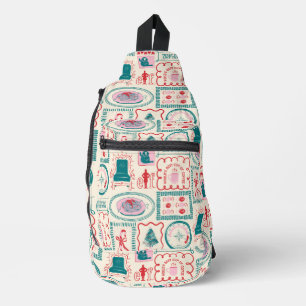 Sac À Bandoulière Motif d'icône Elf Holiday