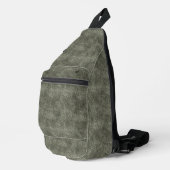 Sac À Bandoulière Motif gris Olive Denim (Coin droit)
