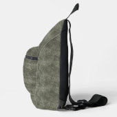 Sac À Bandoulière Motif gris Olive Denim (Droite)