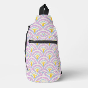 Sac À Bandoulière Motif Pastel en Coquille