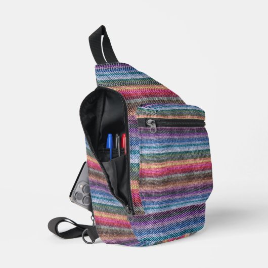 Sac À Bandoulière Motif Rainbow Denim (Ouvrir)