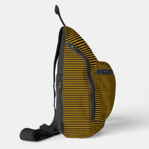 Sac À Bandoulière motif rayures Brown et noires