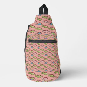 Sac À Bandoulière Motif transparent de dinosaure mignon