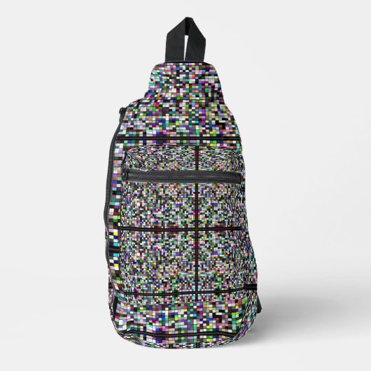 Sac À Bandoulière Multicolor Pixel Art (Recto)
