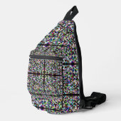 Sac À Bandoulière Multicolor Pixel Art (Coin droit)