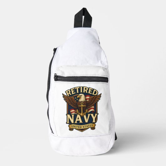 Sac À Bandoulière Navy USN Veteran (Recto)