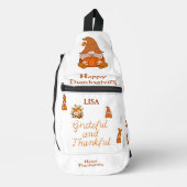 Sac À Bandoulière Nom gracieux et de gratitude Monogramme | (Recto)