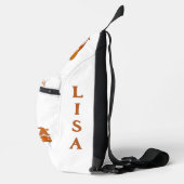 Sac À Bandoulière Nom gracieux et de gratitude Monogramme | (Droite)