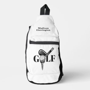 Sac À Bandoulière Nom personnalisé Golf