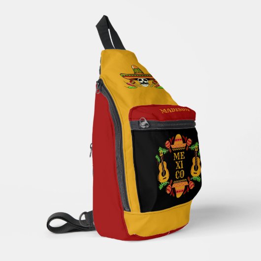 Sac À Bandoulière Nom personnalisé Mexique (Coin gauche)