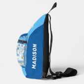 Sac À Bandoulière Nom personnalisé Santorin Grèce (Droite)