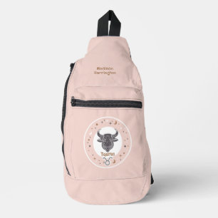 Sac À Bandoulière Nom personnalisé Zodiac Sign Taurus