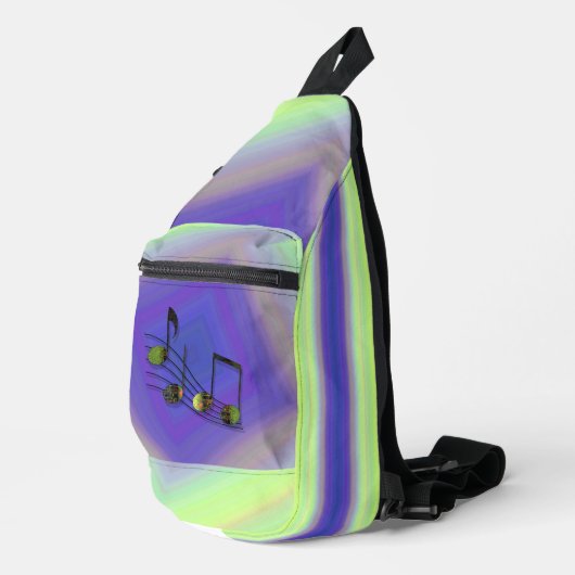 Sac À Bandoulière Notes de dubstep (Coin droit)