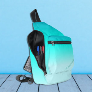 Sac À Bandoulière Ombre Turquoise