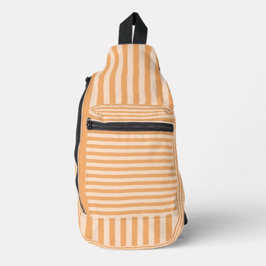 Sac À Bandoulière Orange Stripes Seamless Pattern (Recto)