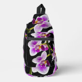 Sac À Bandoulière Orchidée blanche et violette (Recto)