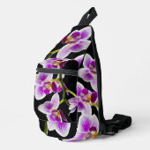 Sac À Bandoulière Orchidée blanche et violette (Coin droit)