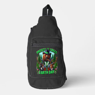 Sac À Bandoulière Ours Dapper Avec Arme À Feu