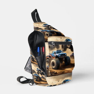 Sac À Bandoulière Pagaille de camions monstres,