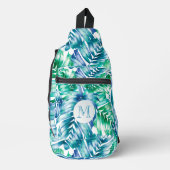 Sac À Bandoulière Palmes tropicales élégantes (Recto)