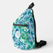 Sac À Bandoulière Palmes tropicales élégantes (Coin droit)