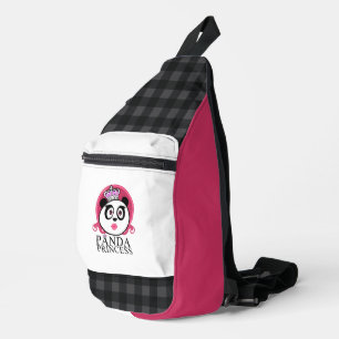 Sac À Bandoulière Panda Princesse Panda Reine Couronne