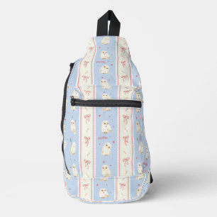 Sac À Bandoulière Papier à lettres Hédwige rayures aux chouettes