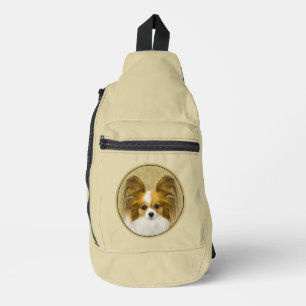 Sac À Bandoulière Papillon Peinture Lemon et Blanc Art Canin Origina