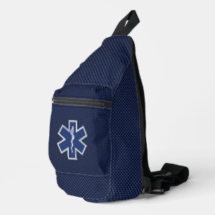 Sac À Bandoulière Paramètre Star of Life sur la fibre de carbone ble
