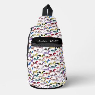 Sac À Bandoulière Partez pour les courses de chevaux Jockey Motif en