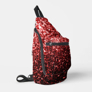 Sac À Bandoulière Parties scintillant blonde rouge foncé