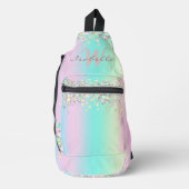 Sac À Bandoulière Parties scintillant holographique Unicorn (Recto)