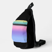 Sac À Bandoulière Pastel Rainbow Sky Aesthetic Ombre Gradient  (Coin droit)