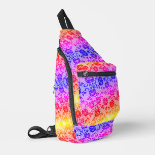Sac À Bandoulière Pêche à dentelle colorée Faux