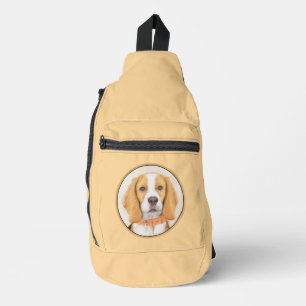 Sac À Bandoulière Peinture anglaise Beagle Tri Tricolore Chien Migno