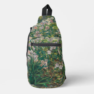 Sac À Bandoulière Peinture vintage de fleurs à vent par Roger Donoho