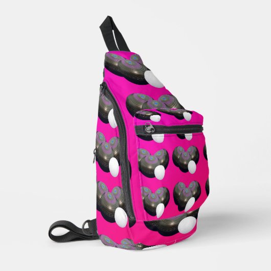 Sac À Bandoulière Pelouse Rose Et Jack, (Coin gauche)