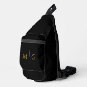 Sac À Bandoulière Personalized Initials Classic Fashion Sling Bag (Coin droit)